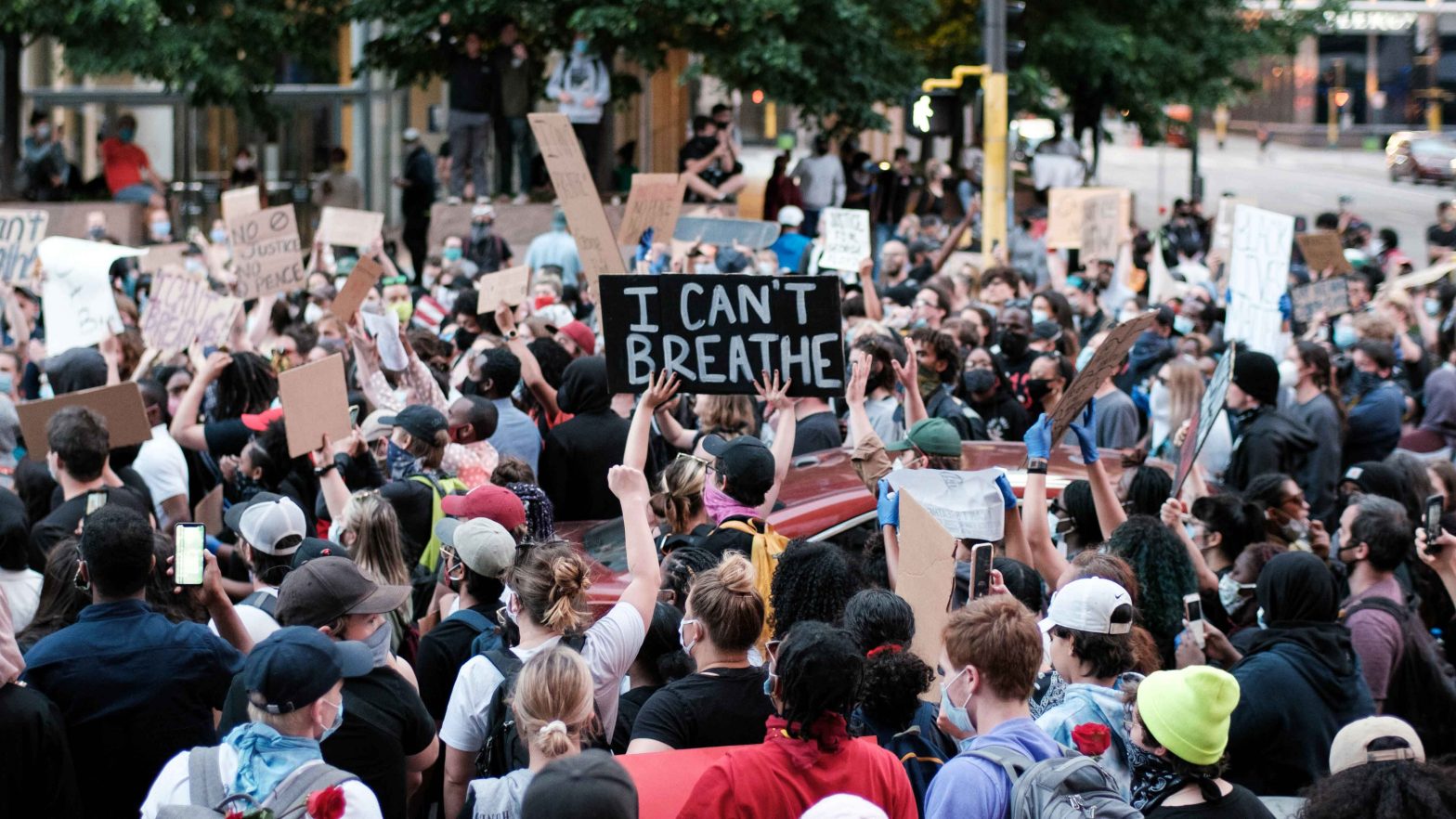 Minneapolis Black Lives Matter protest on May 28, 2020